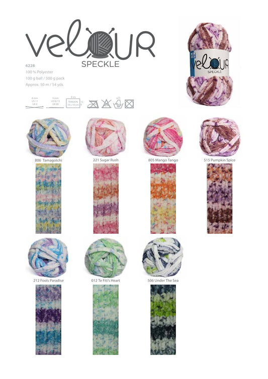 Elle Velour Speckle (100g)