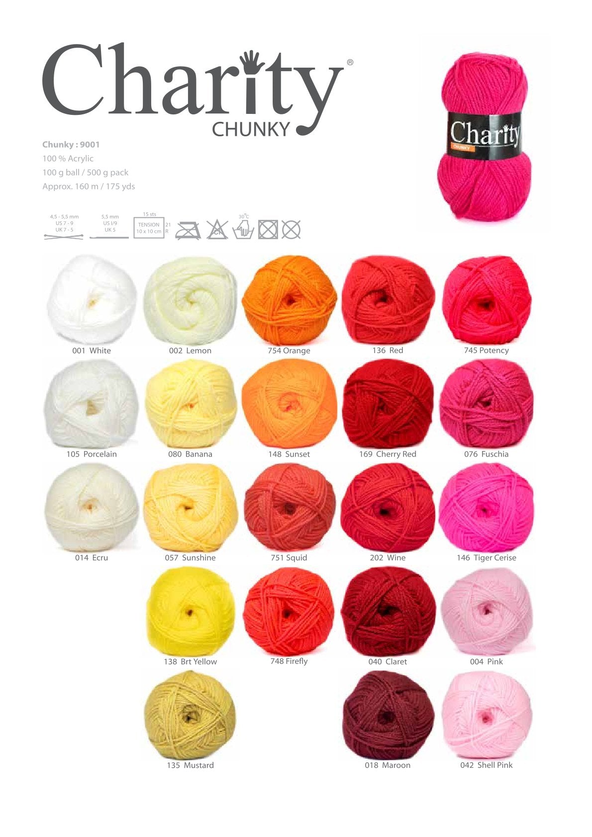 Charity Chunky Plain (100g)