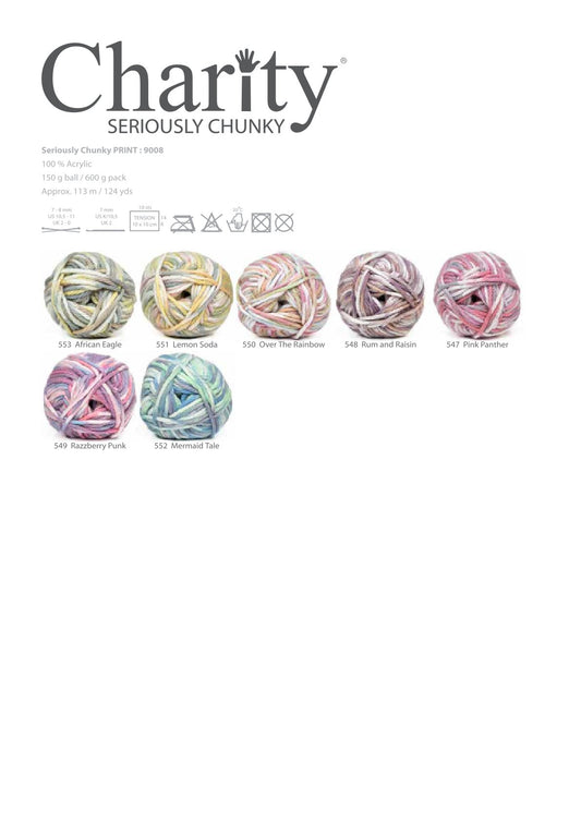 Charity Seriously Chunky (150g) Print