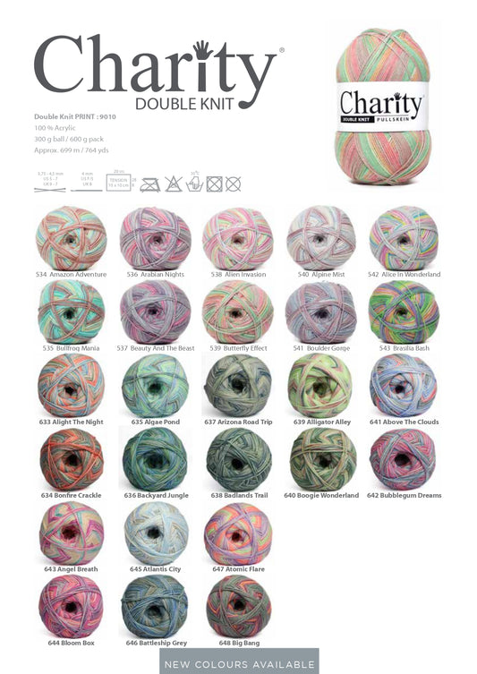 Charity Double Knit Print (300g)