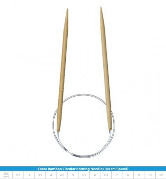 Bamboo Circular Needles (80cm)