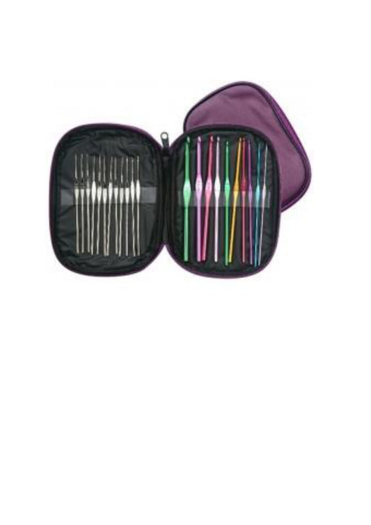 Aluminum Crochet Hooks Set in bag
