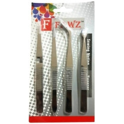 Tweezers 4PC Pack