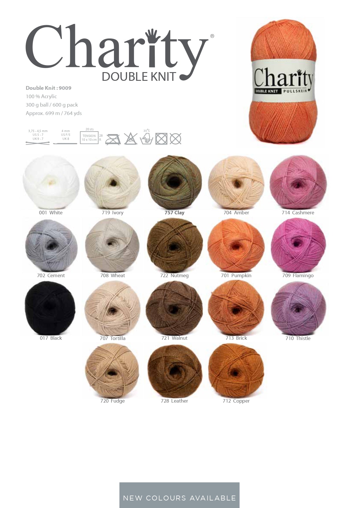 Charity Double Knit Plain (300g)